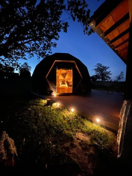 Dome Insolite Cedre Jacuzzi Et Petits Dejeuners Inclus Lagraulet-du-Gers Exterior foto