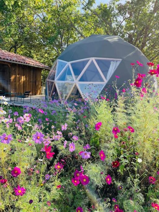 Dome Insolite Cedre Jacuzzi Et Petits Dejeuners Inclus Lagraulet-du-Gers Exterior foto