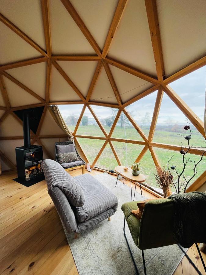 Dome Insolite Cedre Jacuzzi Et Petits Dejeuners Inclus Lagraulet-du-Gers Exterior foto